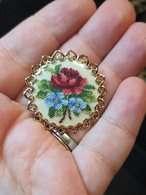 Petit Point Brooch